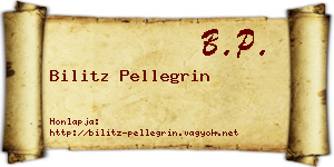 Bilitz Pellegrin névjegykártya